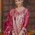 Ethnic Motifs Woven Design Straight Kurta with Trousers & With Dupatta
