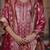 Ethnic Motifs Woven Design Straight Kurta with Trousers & With Dupatta