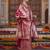 Ethnic Motifs Woven Design Straight Kurta with Trousers & With Dupatta