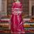 Ethnic Motifs Woven Design Straight Kurta with Trousers & With Dupatta