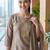 Women Thread Work Kurta with Trousers & With Dupatta