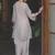 Women Floral Embroidered Thread Work Kurta with Trousers