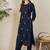 Ethnic Motifs Embroidered Straight Kurta With Trouser