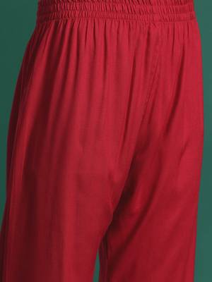 Floral Embroidered Thread Work Kurta with Palazzos 3
