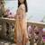 Women Ethnic Motifs Printed Thread Work Linen Kurta with Trousers & With Dupatta