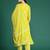 Geometric Printed Sequinned Cotton Kurta with Trousers & Dupatta