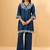 Women Ethnic Motifs Embroidered Thread Work Linen Kurta with Palazzos