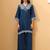 Women Ethnic Motifs Embroidered Thread Work Linen Kurta with Palazzos
