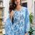 Women Floral Printed Panelled Beads and Stones Cotton Kurta with Trousers & With Dupatta