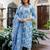 Women Floral Printed Panelled Beads and Stones Cotton Kurta with Trousers & With Dupatta