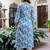 Women Floral Printed Panelled Beads and Stones Cotton Kurta with Trousers & With Dupatta