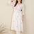 Women Floral Embroidered Angrakha Thread Work Cotton Kurta with Trousers