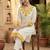 Women Floral Embroidered Thread Work Cotton Kurta with Trousers