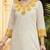 Women Floral Embroidered Thread Work Cotton Kurta with Trousers