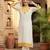 Women Floral Embroidered Thread Work Cotton Kurta with Trousers