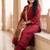 Women Thread Work Kurta with Trousers & With Dupatta