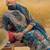 Women Ethnic Motifs Printed Mirror Work Cotton Kurta with Trousers & With Dupatta