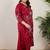 Plus Size Maroon Embroidered Straight Kurta Palazzos Set