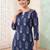 Women Ethnic Motifs Printed Beads and Stones Cotton Kurta with Trousers