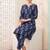 Women Ethnic Motifs Printed Beads and Stones Cotton Kurta with Trousers