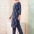 Women Ethnic Motifs Printed Beads and Stones Cotton Kurta with Trousers