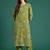Floral Embroidered Thread Work Cotton Kurta & Trousers