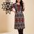 Women Printed Cotton Kurta with Trousers