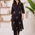 Women Ethnic Motifs Embroidered Thread Work Cotton Kurta with Trousers
