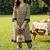 Women Printed Cotton Kurta with Trousers