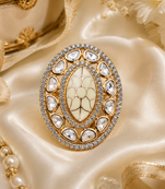 Royal elegance cz adjustable ring