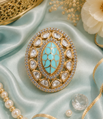 Imperial crown adjustable cocktail ring