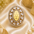 Victorian halo adjustable finger ring