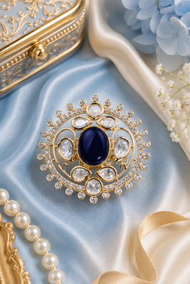 Crown halo adjustable finger ring 1