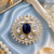 Crown halo adjustable finger ring