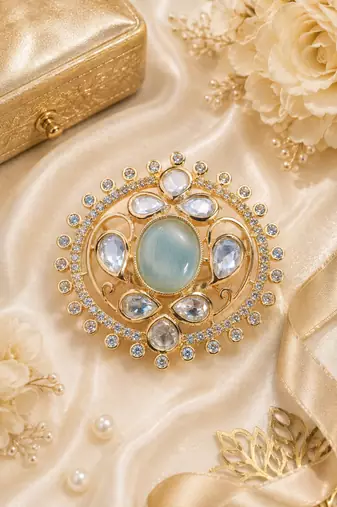 Majestic bloom adjustable cocktail ring