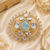 Majestic bloom adjustable cocktail ring