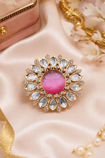 Royal Petal Adjustable Cocktail Ring