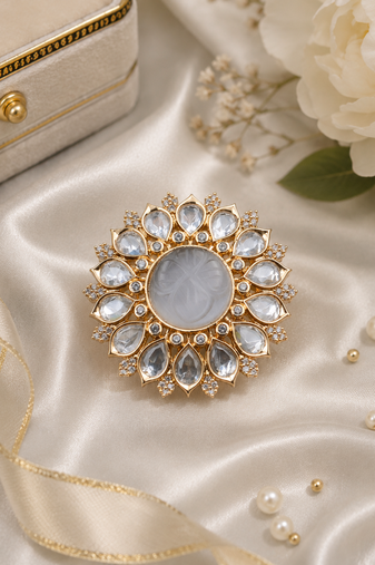 Royal garden adjustable finger ring