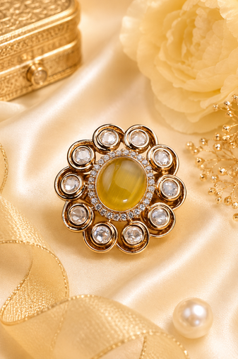 Imperial crown Adjustable Finger  ring