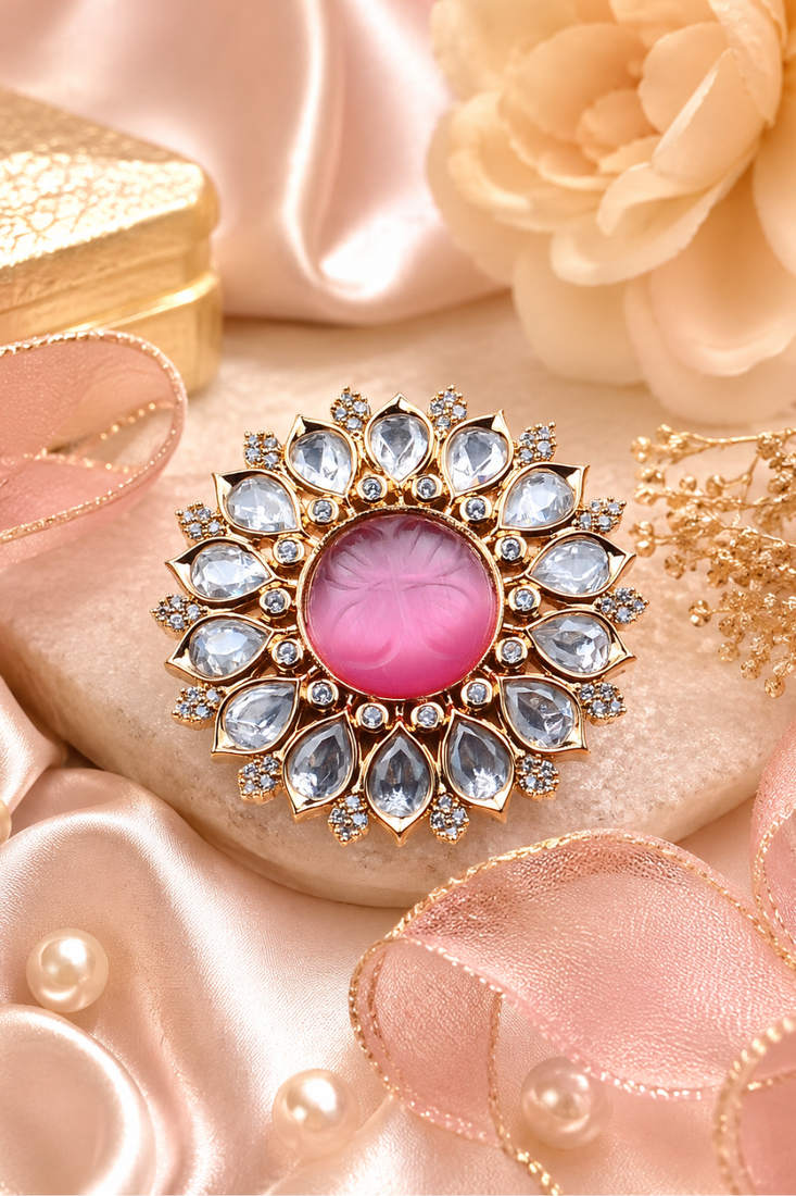 Royal Petal Adjustable Cocktail Ring