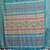blue zari weaving work cotton blend saree