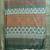 green color zari weaving work cotton blend saree