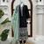 Black premium glass fabric straight suit set