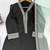 Black premium glass fabric straight suit set
