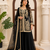 Black premium cross stitch palazzo suit set