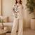 Ivory floral embroidered co-ord set