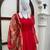 Cherry red anarkali palazzo set