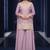 Lavender premium chinon palazzo suit set