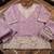 Lavender premium chinon palazzo suit set