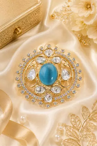 Imperial bloom luxury adjustable ad finger ring